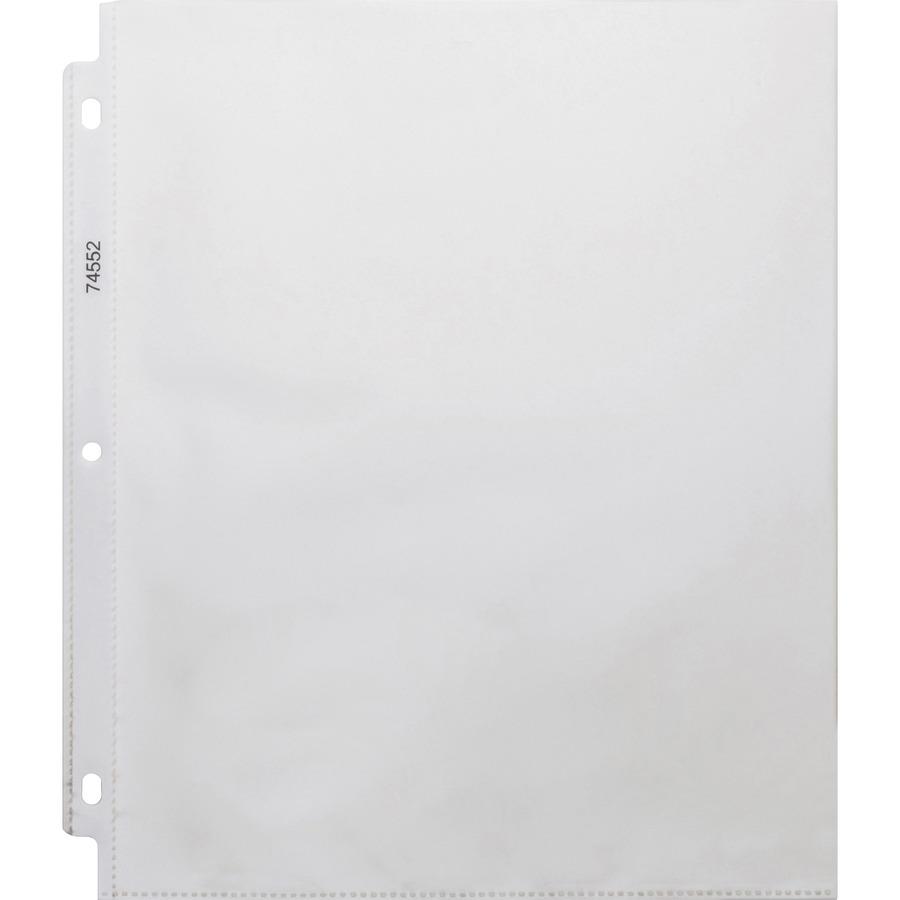 Business Source Heavyweight Sheet Protectors - For Letter 8 1/2" x 11" Sheet - 3 x Holes - Clear - Polypropylene - 200 / Box. Picture 3