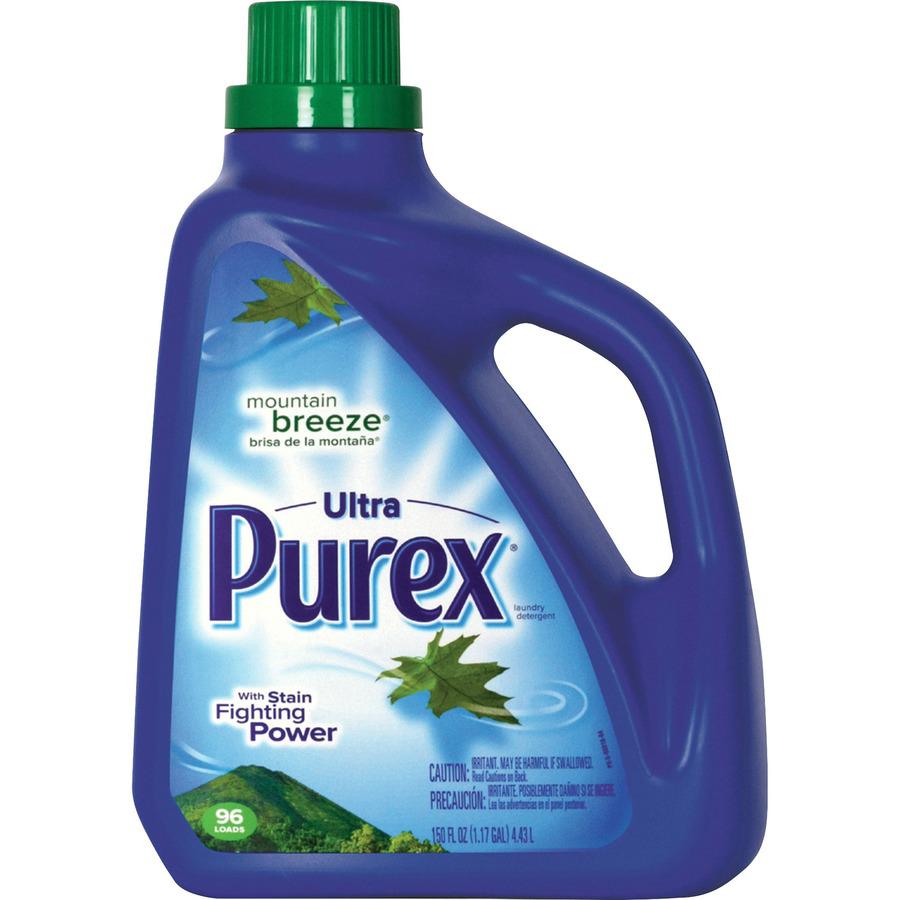 Purex Ultra Laundry Detergent - Concentrate - 149.8 fl oz (4.7 quart) - Mountain Breeze Scent - 4 / Carton - Blue. Picture 2