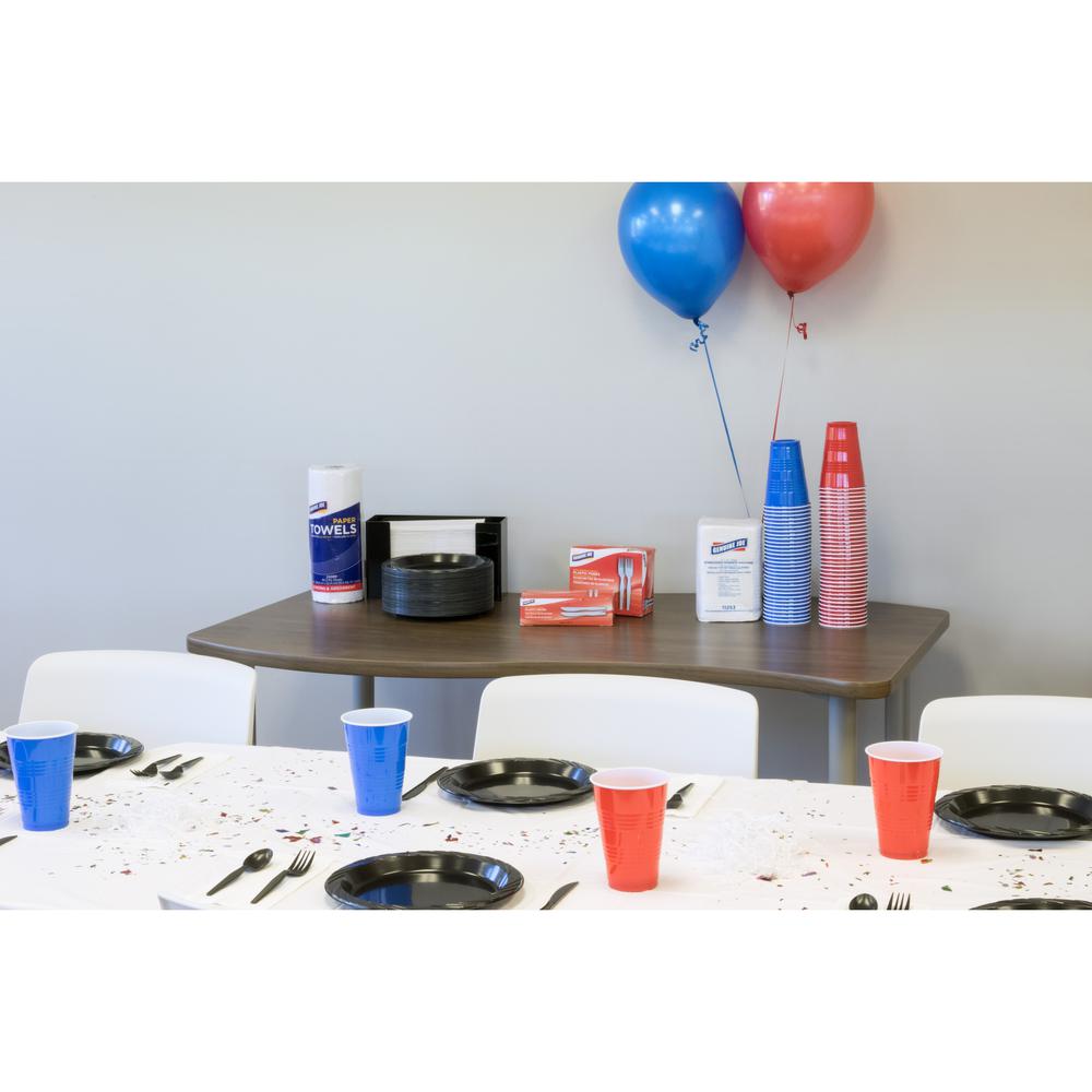 Genuine Joe 16 oz Party Cups - 50 / Pack - 20 / Carton - Blue, White - Plastic - Party, Cold Drink, Beverage. Picture 10