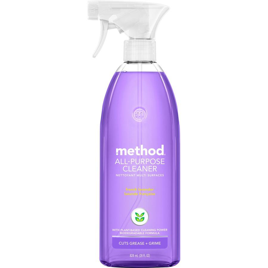 Method All-Purpose Cleaner - 28 fl oz (0.9 quart) - Fresh, French Lavender Scent - 8 / Carton - Non-toxic - Lavender. Picture 4