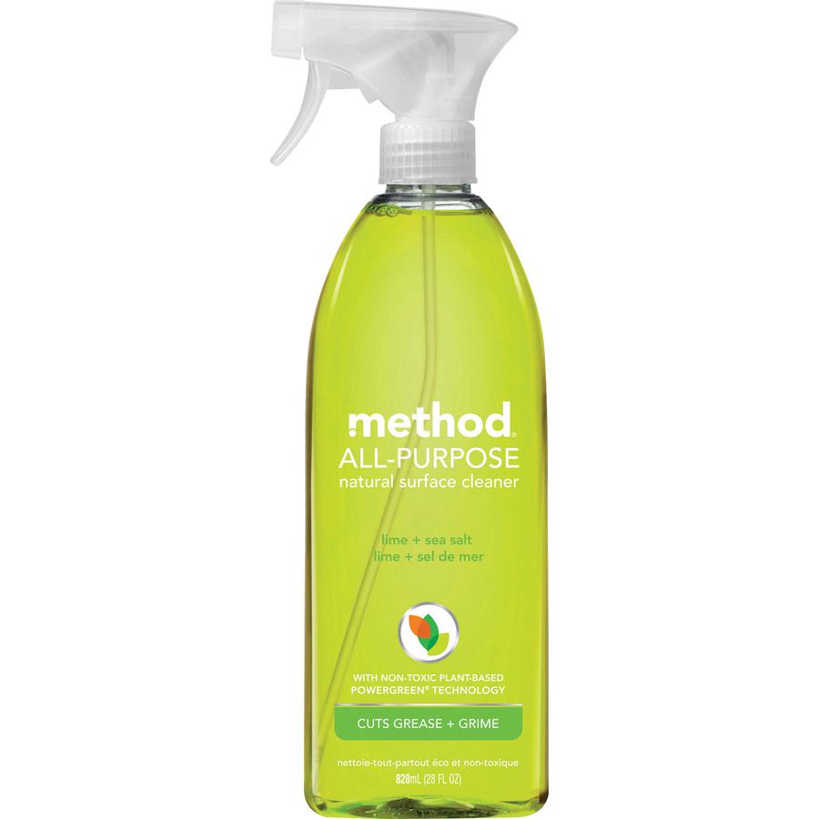 Method Lime All-purpose Surface Cleaner - Spray - 28 fl oz (0.9 quart) - Lime Scent - 8 / Carton - Lime. Picture 2