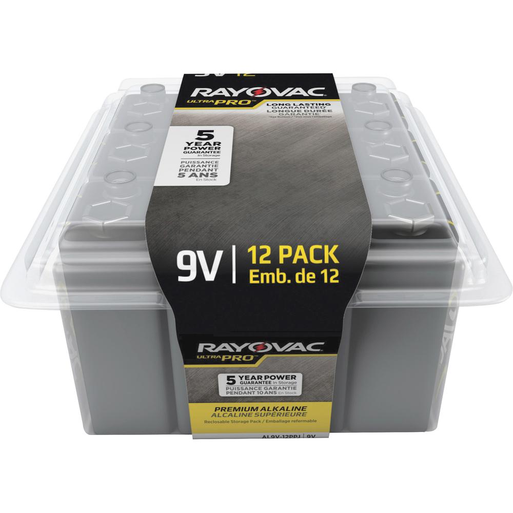 Rayovac Ultra Pro Alkaline 9 Volt Batteries 12 Pack For Multipurpose 9v 9 V Dc Alkaline