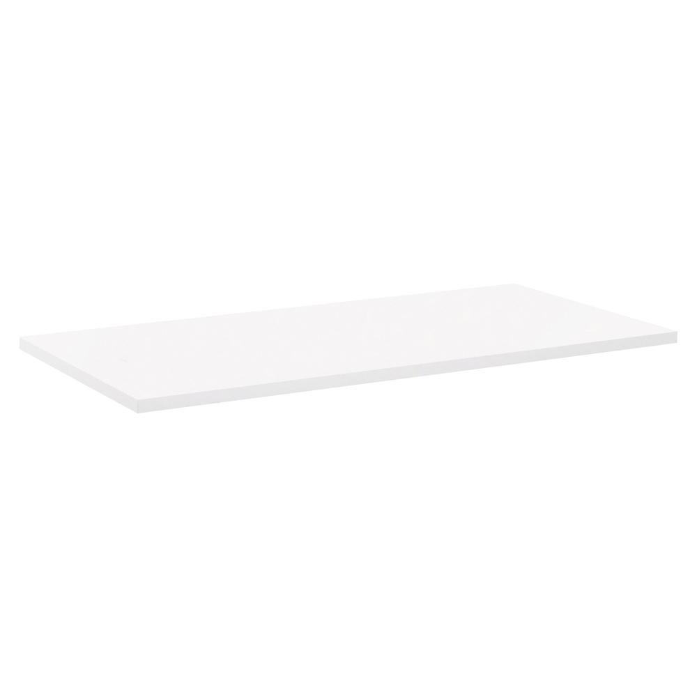 Lorell White Laminate Rectangular Invent Tabletop - For - Table TopWhite Laminate Rectangle Top x 60" Table Top Width x 24" Table Top Depth x 1" Table Top Thickness - Assembly Required - 1 Each. Picture 4