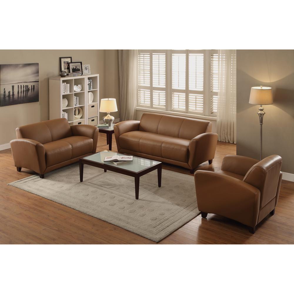 Lorell Reception Seating Collection Sofa - 34.5" x 75" x 31.1" - 1 Each. Picture 3