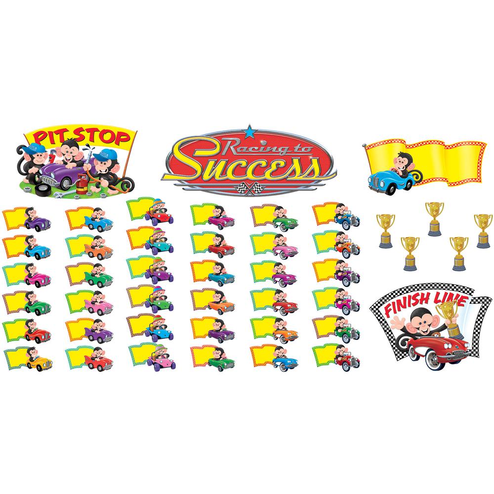 Trend Monkey Racing To Success Bulletin Board Set - 1 Set. Picture 2