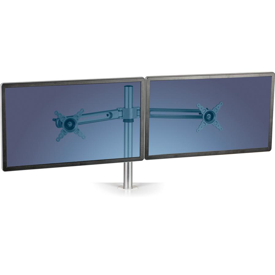 Fellowes Lotus&trade; Dual Monitor Arm Kit - 2 Display(s) Supported - 27" Screen Support - 26 lb Load Capacity - 1 Each. Picture 3