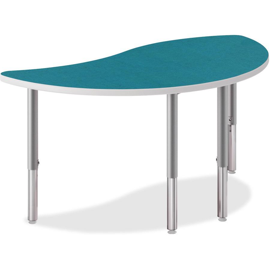 HON Build Wisp Table 50"W x 30"D - Blue Agave Laminate Wisp, Thermofused Laminate (TFL) Top x 30" Table Top Width x 54" Table Top Depth x 1.13" Table Top Thickness. Picture 4