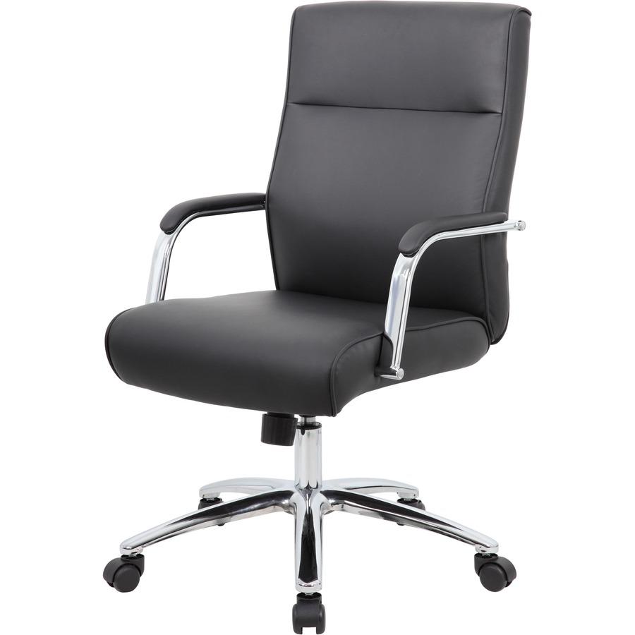 Boss Conf Chair, Black - Black - 1 Each. Picture 11