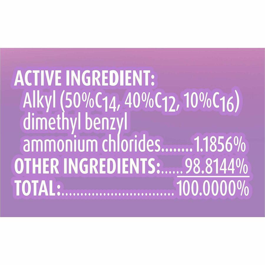 Lysol Clean/Fresh Lavender Cleaner - For Multi Surface - 144 fl oz (4.5 quart) - Clean & Fresh Lavender Orchid Scent - 4 / Carton - Long Lasting, Disinfectant - Purple. Picture 8