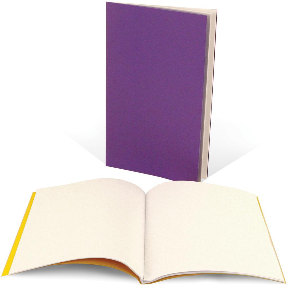 Hygloss Mighty Bright Blank Books - 5.5" x 8.5" - Assorted Paper - 20 / Pack. Picture 4