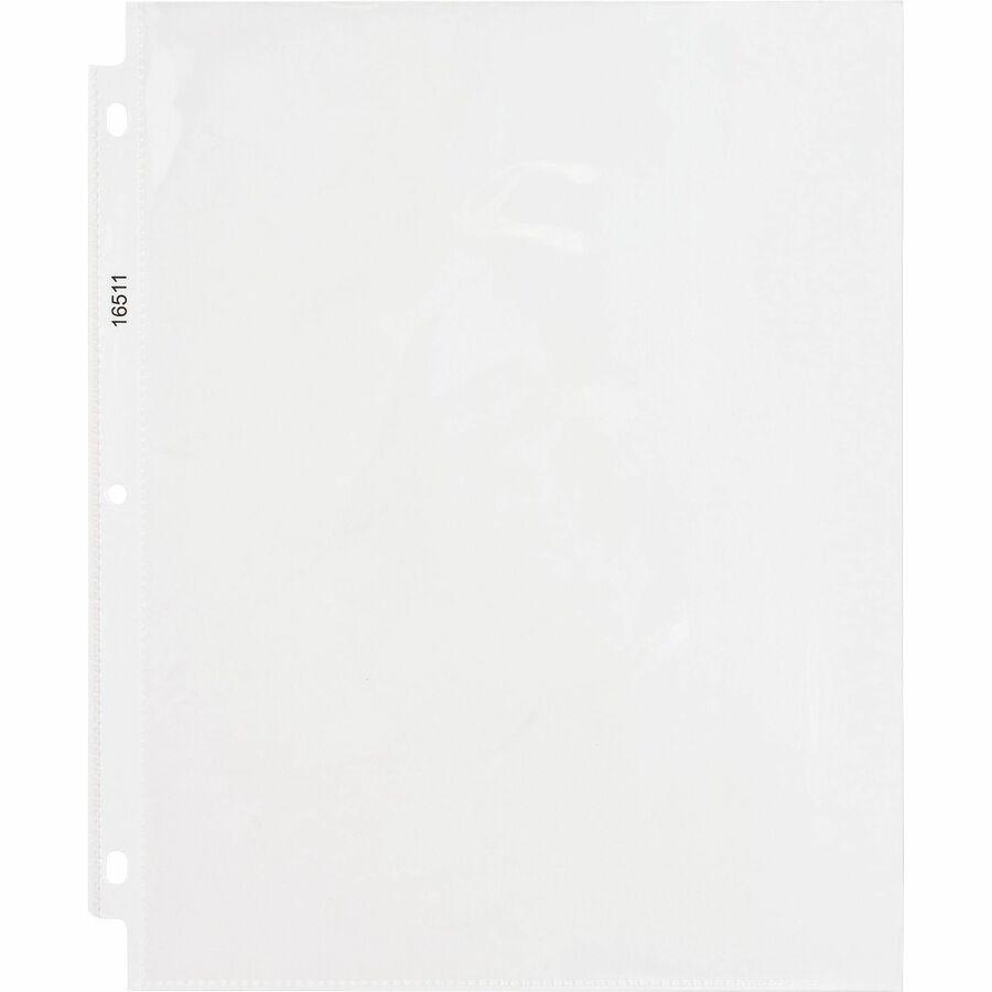 Business Source Sheet Protectors - For Letter 8 1/2" x 11" Sheet - 3 x Holes - Ring Binder - Top Loading - Rectangular - Clear - Polypropylene - 250 / Carton. Picture 3