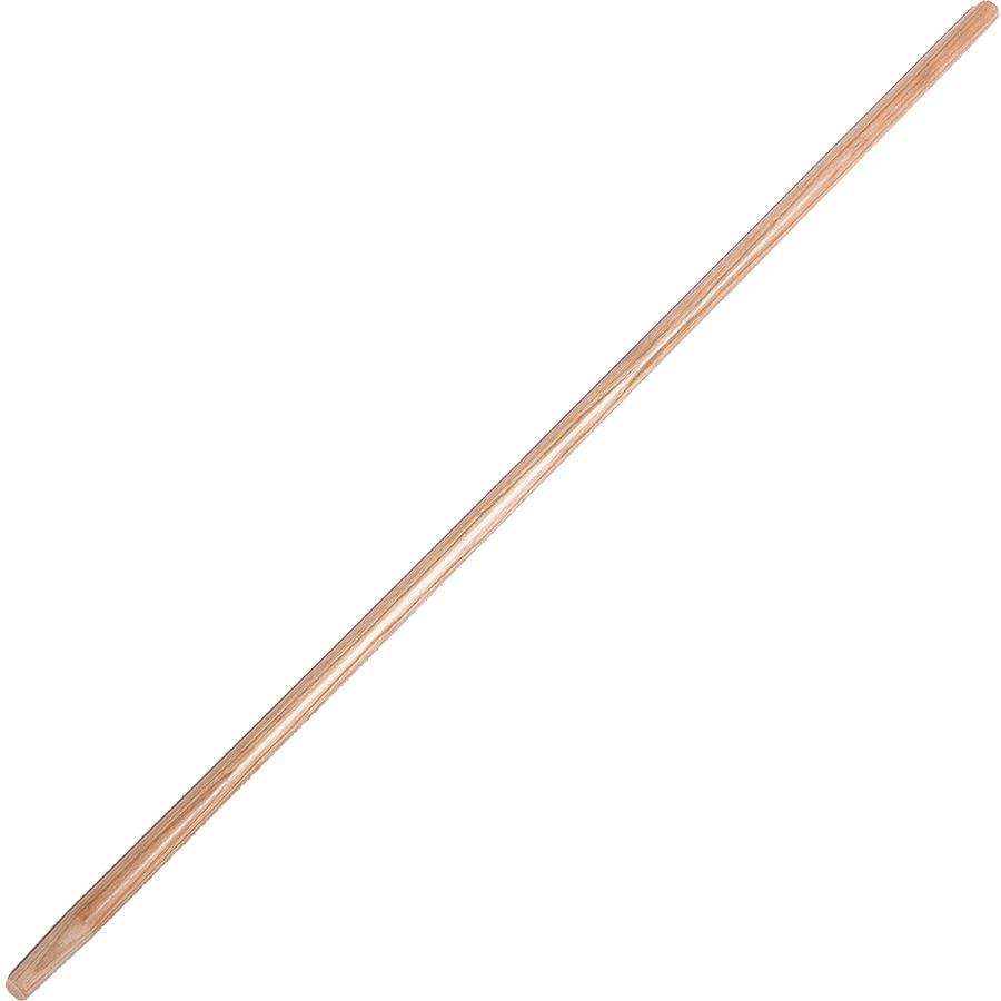 Ettore Floor Squeegee Wooden Pole Handle - 54" Length - 1" Diameter - Natural - Wood - 6 / Carton. Picture 2