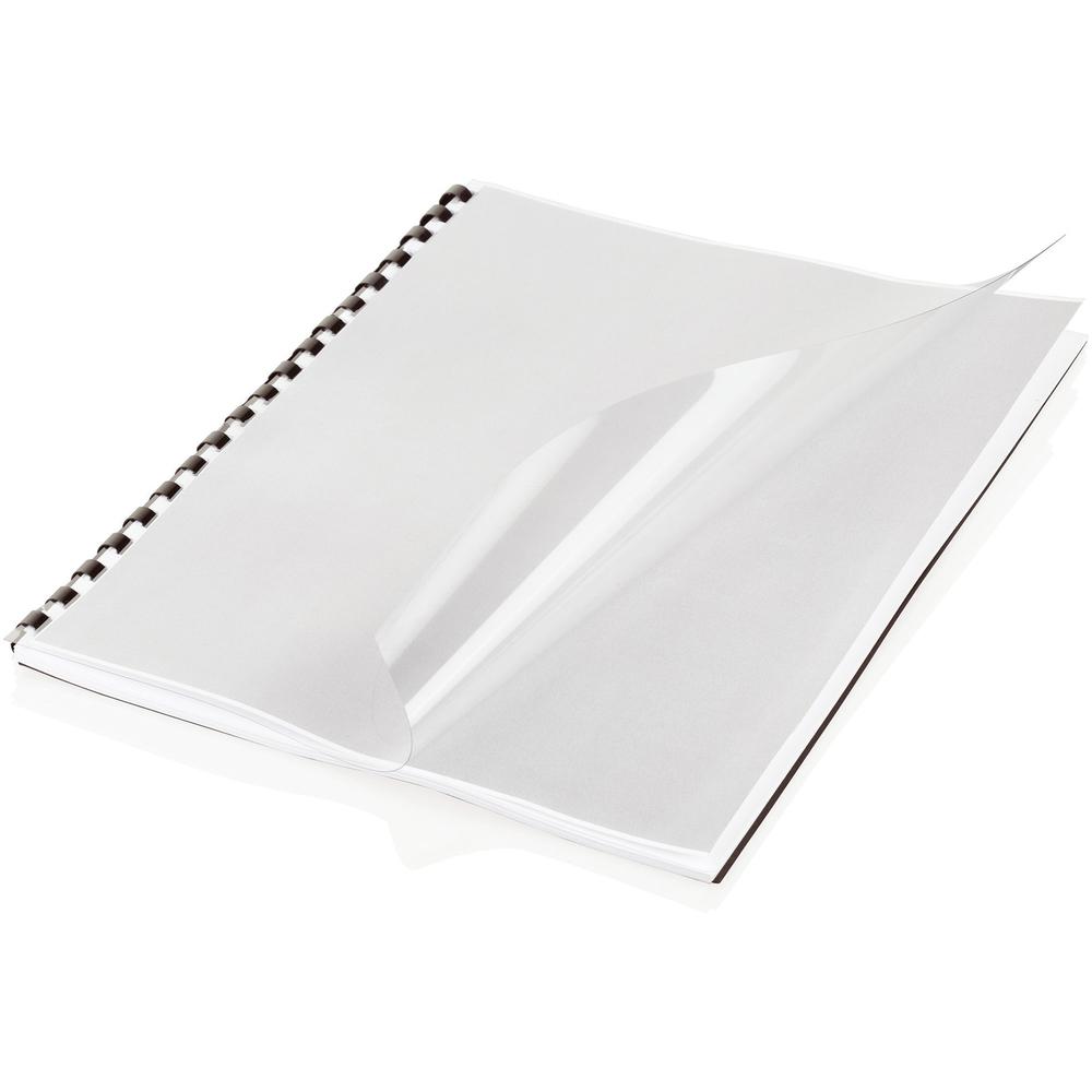 Mead Clear View Letter Presentation Cover - 8 1/2" x 11" - Clear - 125 / Box. Picture 3