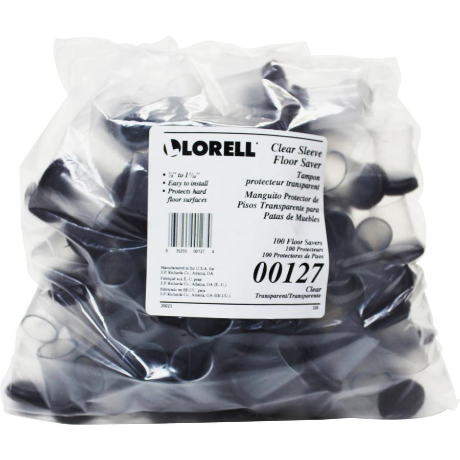 Lorell Sleeve Floor Protectors - Clear, Transparent - 100/Bag. Picture 4