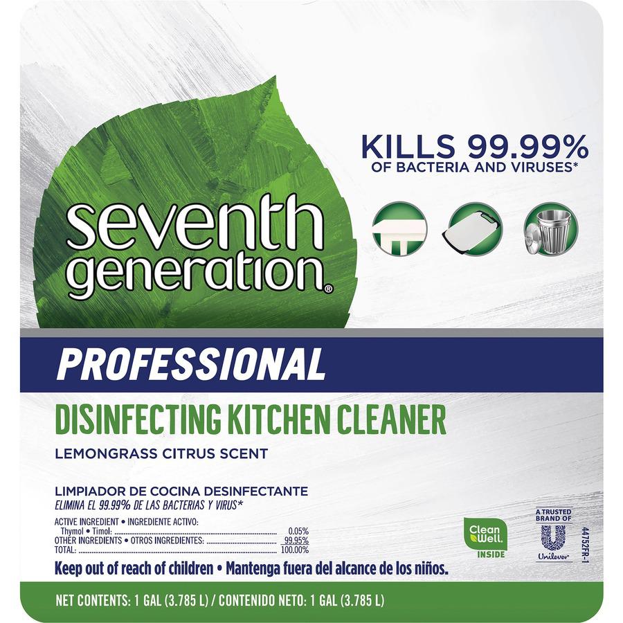 Seventh Generation Disinfecting Kitchen Cleaner Refill - 128 fl oz (4 quart) - Lemongrass Citrus Scent - 1 Each. Picture 4