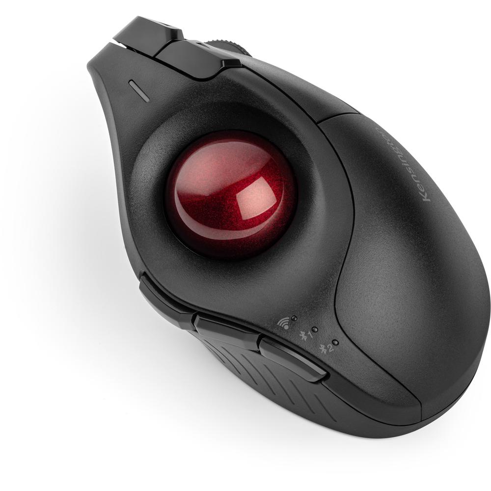 Kensington Pro Fit Ergo Vertical Wireless Trackball - Optical - Wireless - Bluetooth/Radio Frequency - 2.40 GHz - Black - 1 Pack - Scroll Wheel - 9 Button(s). Picture 5