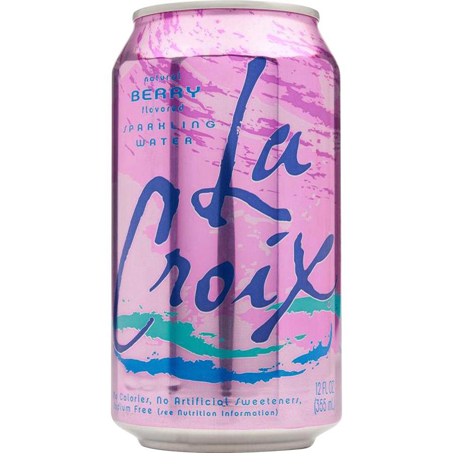 LaCroix Berry Flavored Sparkling Water - Ready-to-Drink - 12 fl oz (355 mL) - 2 / Carton - 12 / Pack. Picture 2