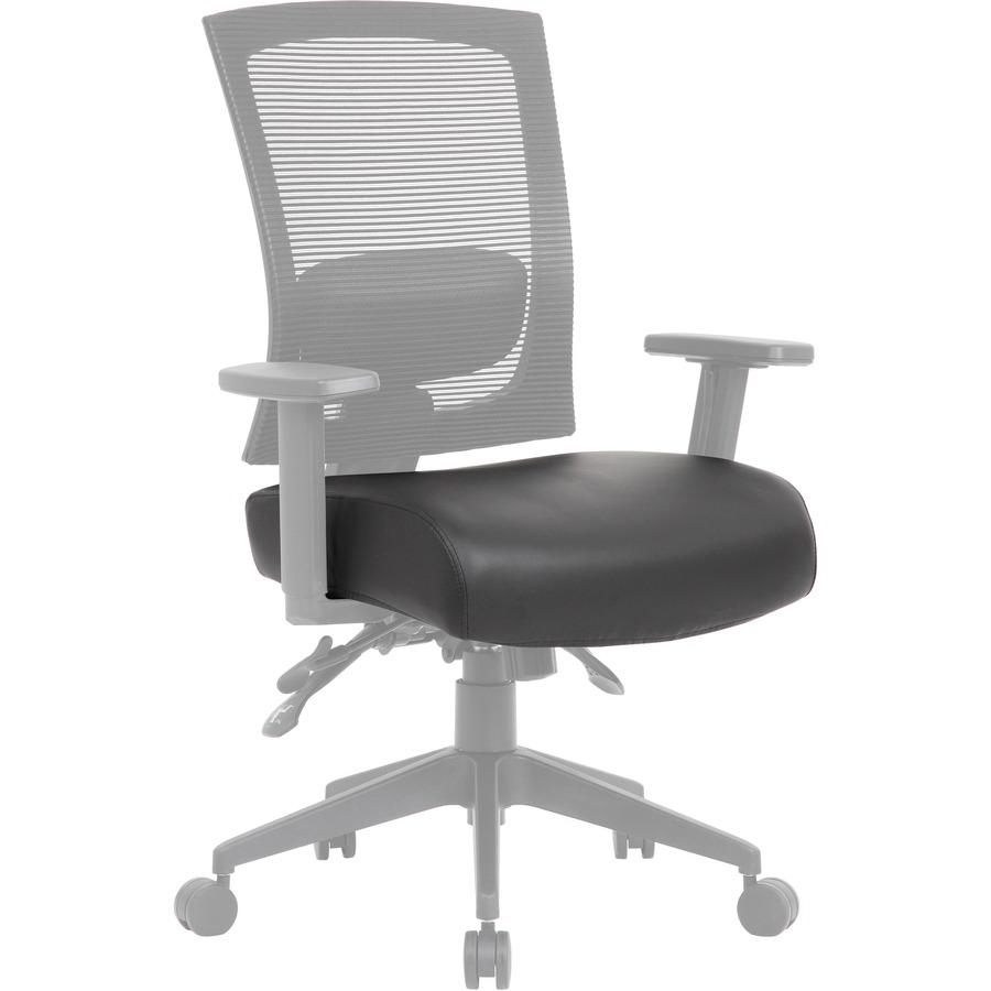 Lorell Task Chair Antimicrobial Seat Cover - 19" Length x 19" Width - Polyester - Black - 1 Each. Picture 5