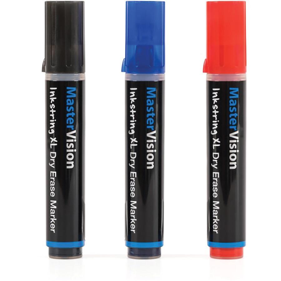 Bi-silque Dry Erase Markers - 3 mm Marker Point Size - Bullet Marker Point Style - Black Gel-based Ink - 3 / Pack. Picture 2