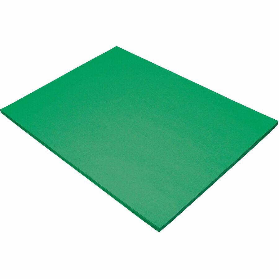 Pacon Color Brights Cardstock - Emerald Green - Letter - 8 1/2" x 11" - 65 lb Basis Weight - 100 / Pack - Acid-free, Recyclable, Lignin-free, Buffered - Emerald Green. Picture 3