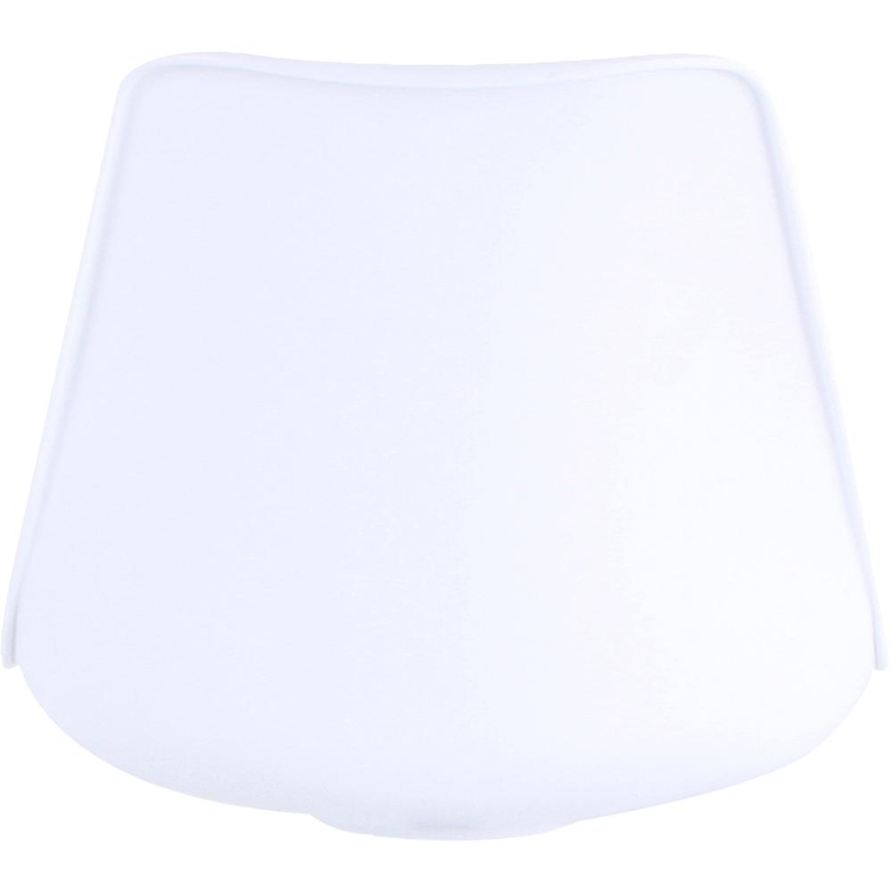 Lorell PVC Shell Task Chair - Plastic, Polyurethane Seat - Chrome Frame - 5-star Base - White - 1 Each. Picture 6