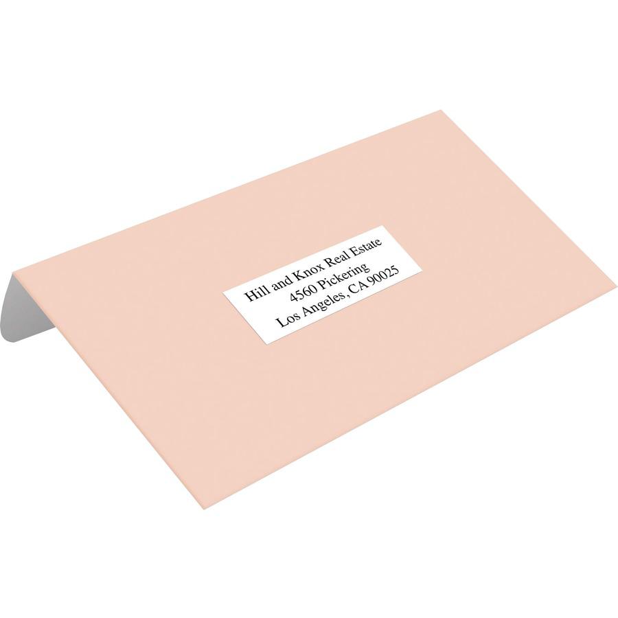 Avery&reg; Address Label - 3 2/5" Height x 9" Width x 11 1/5" Length - Permanent Adhesive - Rectangle - Matte White - Paper - 33 / Sheet - 500 Total Sheets - 16500 Total Label(s) - 1 / Carton. Picture 3