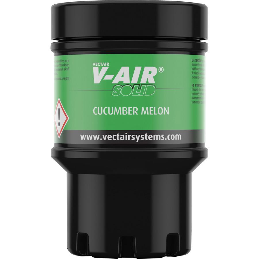 Vectair Systems V-Air MVP Dispenser Fragrance Refill - Spray - 6000 ft³ - Cucumber Melon - 60 Day - 6 / Carton - Odor Neutralizer. Picture 2
