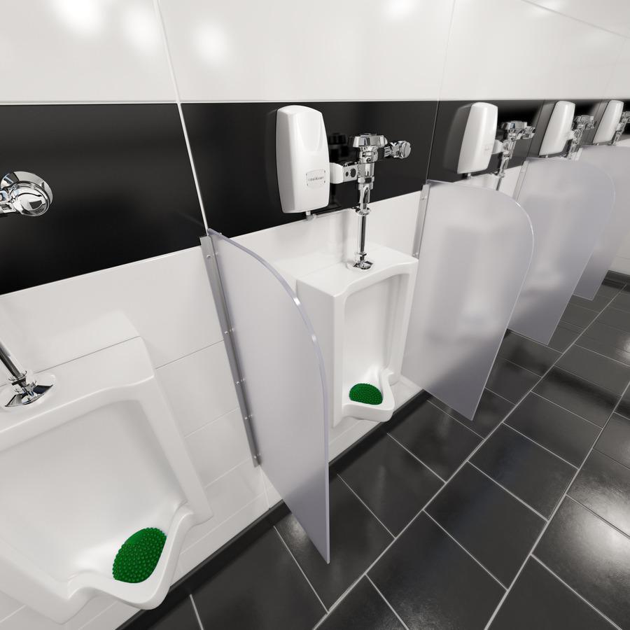 Vectair Systems Wee-Screen Urinal Screen - Lasts upto 30 Days - Splash Resistant, Flexible, Recyclable - 10 / Carton - Yellow. Picture 3