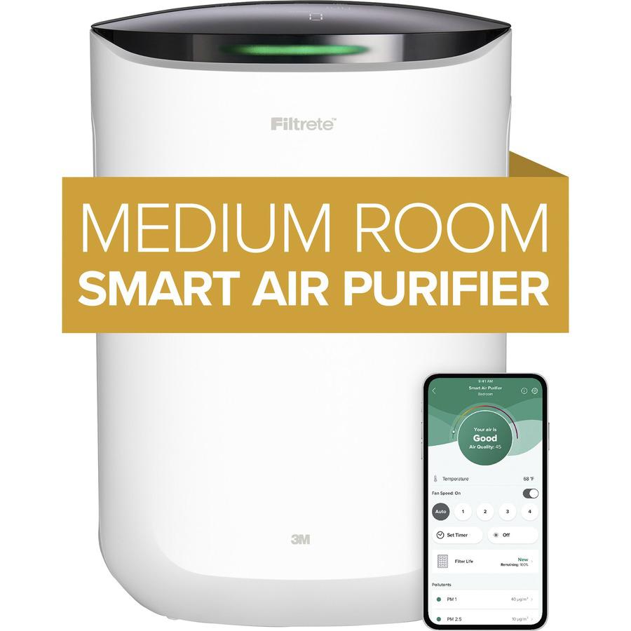 Filtrete Smart Room Air Purifier FAP-SC02, Medium Room, White - True HEPA - 150 Sq. ft. - White. Picture 8