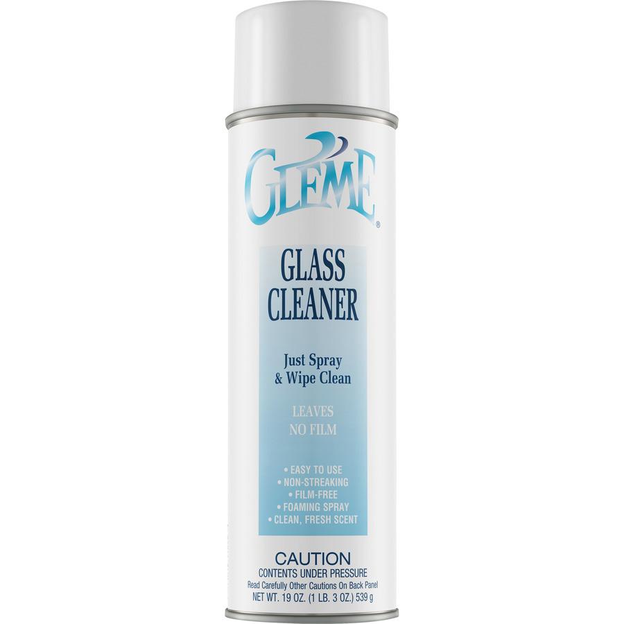 Claire Gleme Glass Cleaner - Ready-To-Use - 20 fl oz (0.6 quart) - 19 oz (1.19 lb)Can - 12 / Dozen - Long Lasting, Non-drip, Non-streaking, Ammonia-free, Quick Drying, Pleasant Scent, Rinse-free - Whi. Picture 2