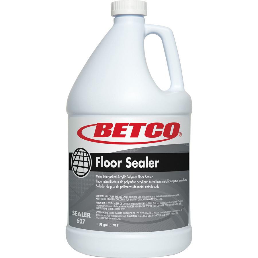 Betco Acrylic Floor Sealer - 128 fl oz (4 quart) - Characteristic Scent - 4 / Carton - Durable, Detergent Resistant, Non-yellowing, Non-powdering, Water Based, Long Lasting - Clear, Milky White. Picture 2