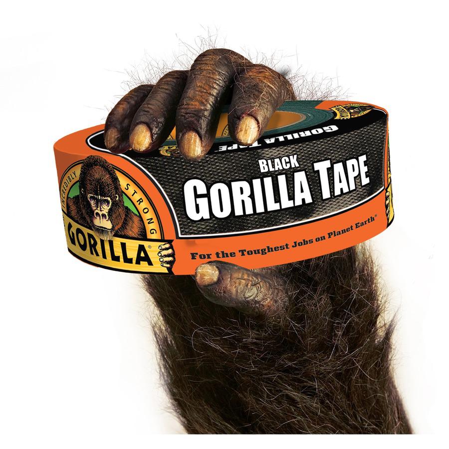 Gorilla Black Tape - 50 yd Length x 1.88" Width - 1 Roll - Black. Picture 6