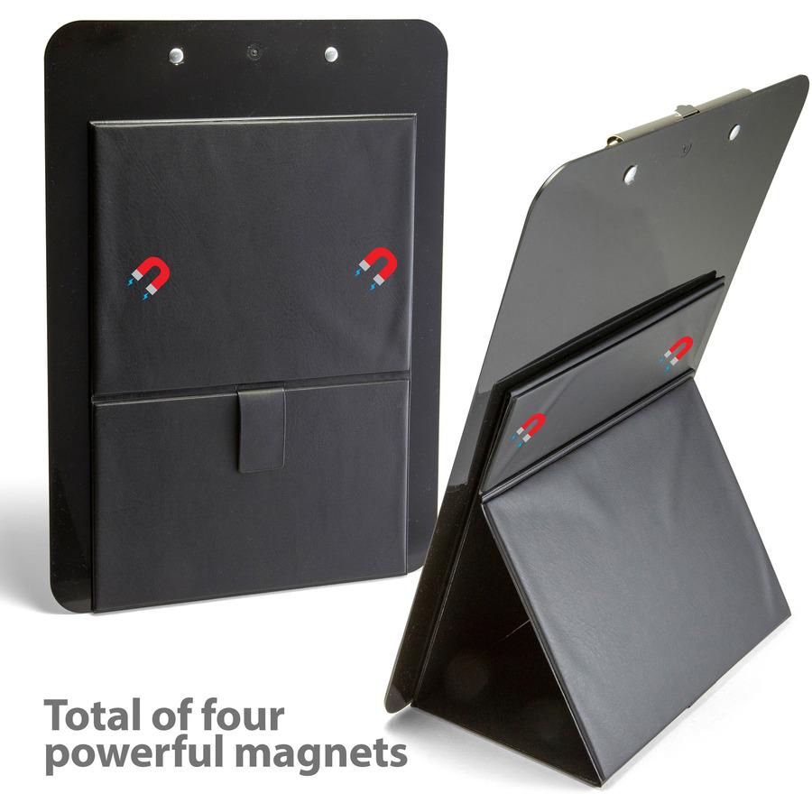 Officemate Easel Clipboard - Storage for Paper - Heavy Duty - Black - 1 Each. Picture 3