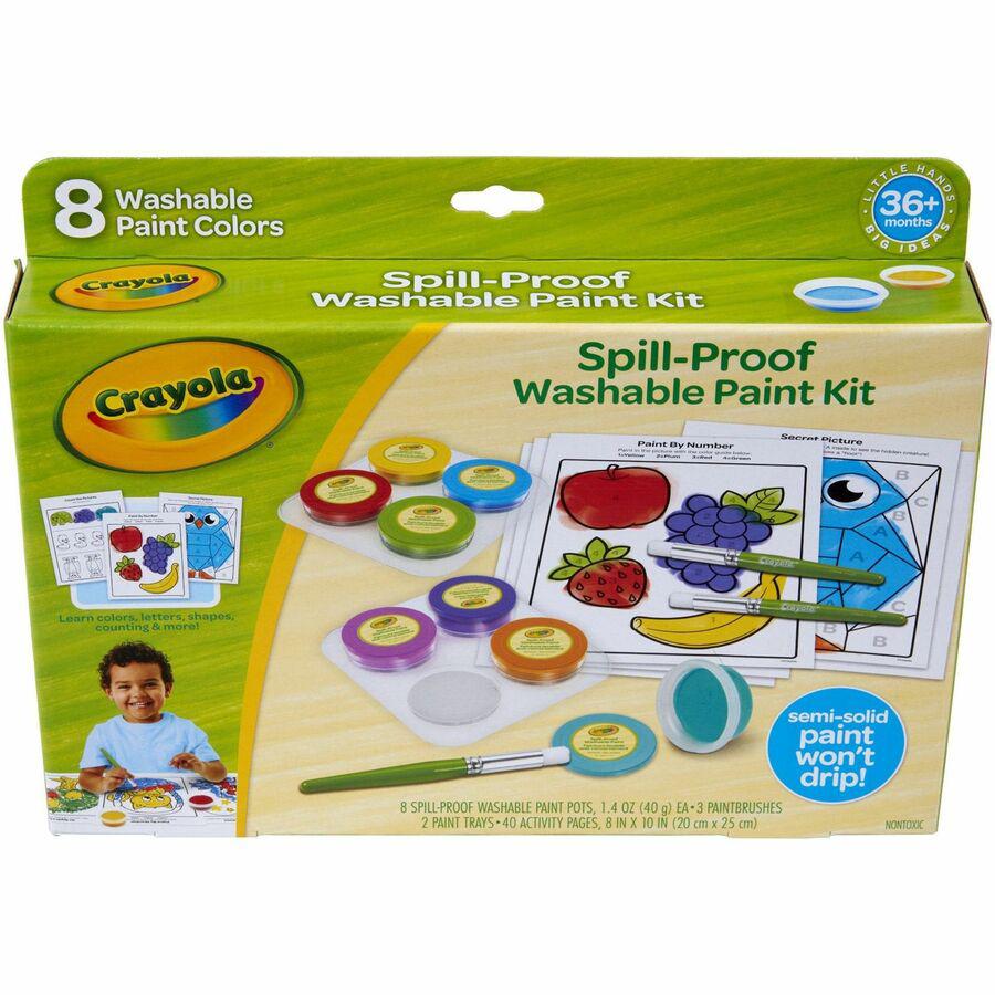 Crayola Spill Proof Washable Paint Set - Art, Craft, Fun and Learning - Recommended For 3 Year - 1 Kit. Picture 13