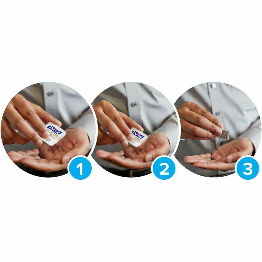 PURELL&reg; Advanced Hand Sanitizer Gel - Kill Germs - Hand - Clear - Durable - 125 Pack. Picture 4