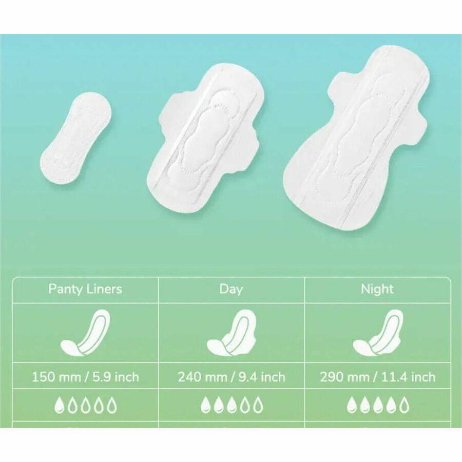 Tampon Tribe Organic Panty Liners - 500 / Carton - Hypoallergenic, Anti-leak, Chlorine-free, Individually Wrapped, Comfortable. Picture 2