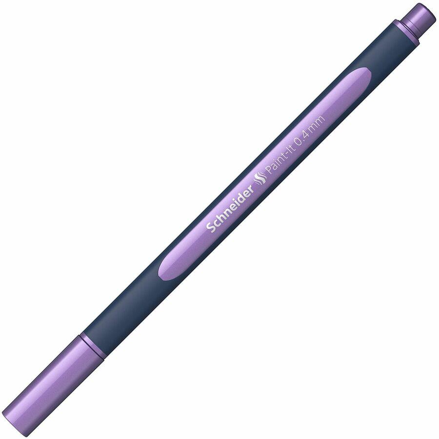 Schneider Metallic Rollerball Pens - 0.4 mm Pen Point Size - Assorted Metallic - Bioplastic Barrel - 8 / Pack. Picture 3