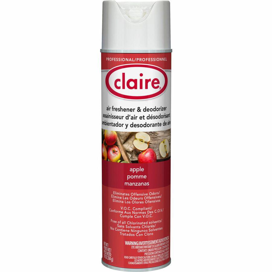 Claire Air Freshener/Deodorizer - Spray - 20 fl oz (0.6 quart) - Apple - 12 / Carton - Odor Neutralizer, Ozone-safe, Residue-free, Non-staining. Picture 2