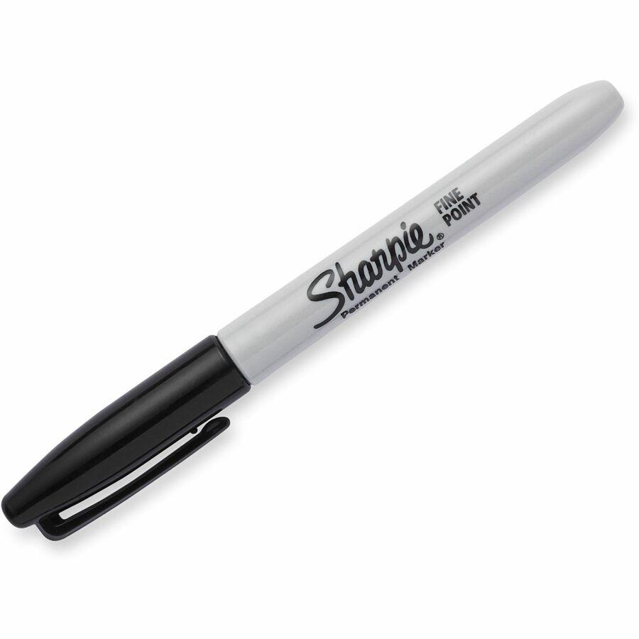 Sharpie Permanent Marker - Fine, Bold Marker Point - 0.7 mm Marker Point Size - Bullet Marker Point Style - Black - Black Barrel - 36 / Box. Picture 8
