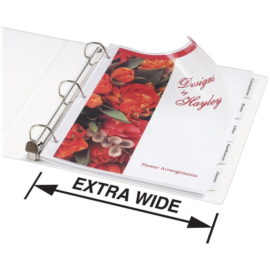 Avery&reg; Extra-Wide Heavy-Duty View Binder with One Touch EZD Rings - 1" Binder Capacity - Letter - 8 1/2" x 11" Sheet Size - 275 Sheet Capacity - 3 x D-Ring Fastener(s) - 4 Internal Pocket(s) - Pol. Picture 5