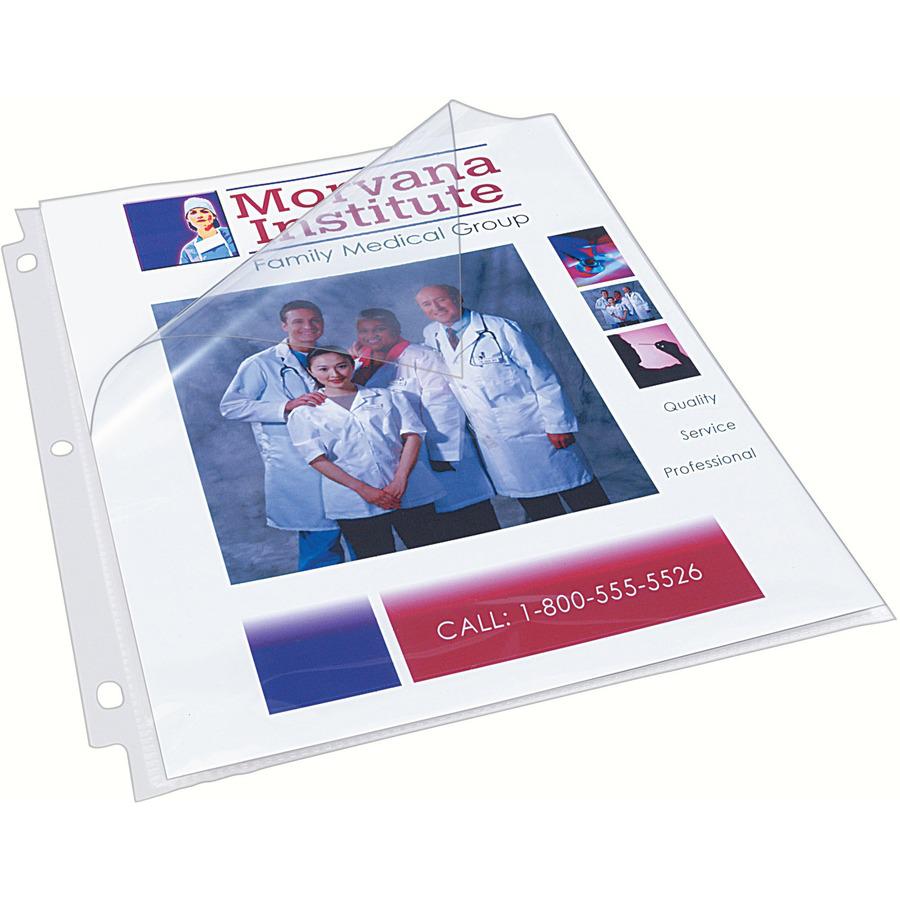 Avery&reg; Quick-Load Sheet Protectors - For Letter 8 1/2" x 11" Sheet - Clear - Polypropylene - 50 / Box. Picture 10