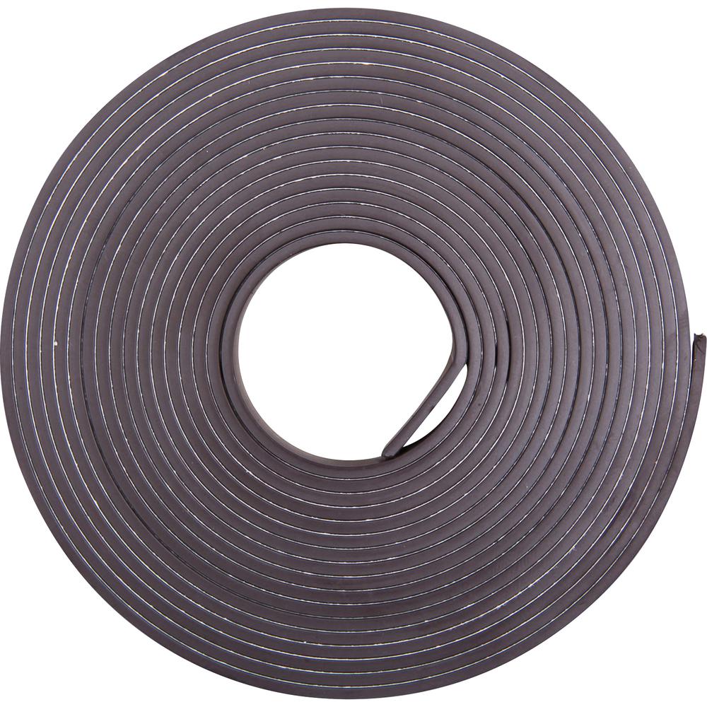 Zeus Magnetic Tape - 33.33 yd Length x 1" Width - Magnet - Adhesive Backing - For Sign, Photo - 1 / Roll - Black. Picture 6