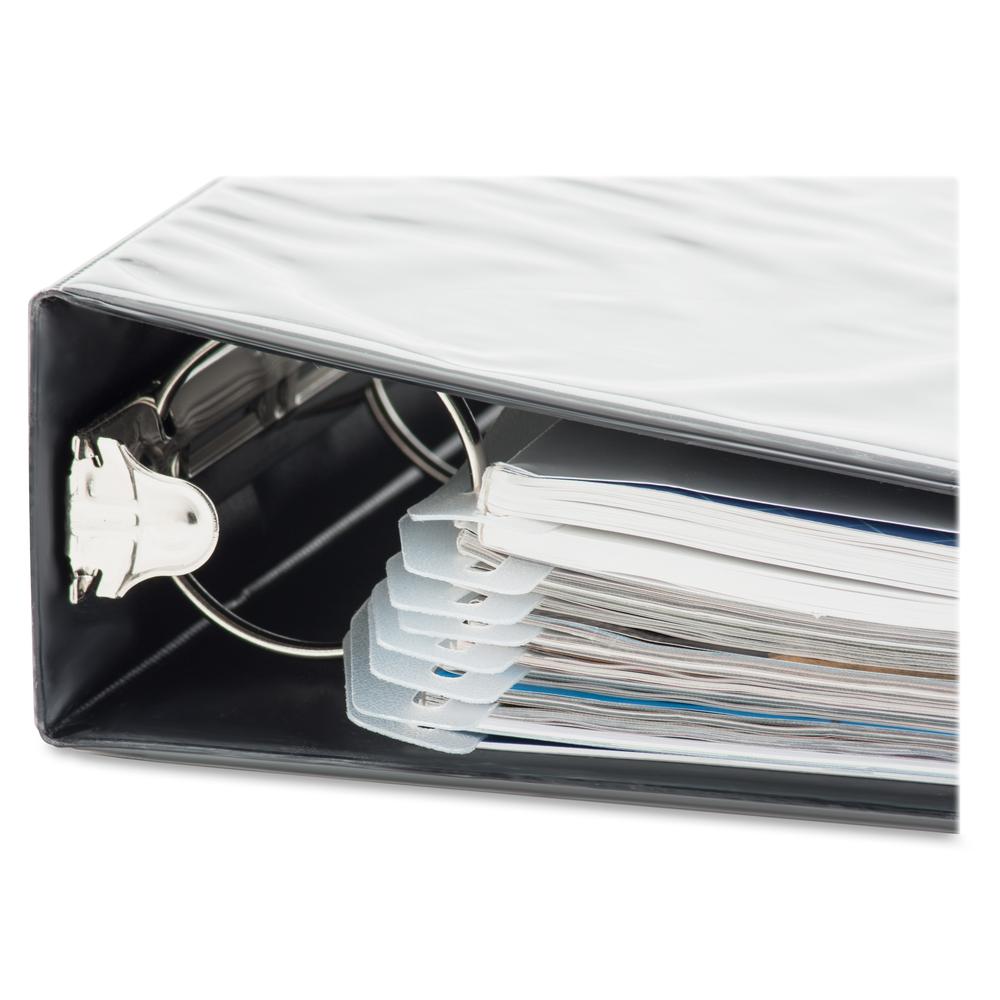 Baumgartens Magazine/Catalog Organizer Strips - 11.6" Length - 3 x Holes - Ring Binder - Clear - 12 / Pack. Picture 3