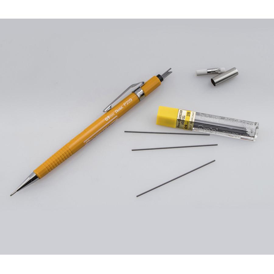 Pentel Sharp Automatic Pencils - #2 Lead - 0.9 mm Lead Diameter - Refillable - Black Lead - Yellow Barrel - 1 Each. Picture 5