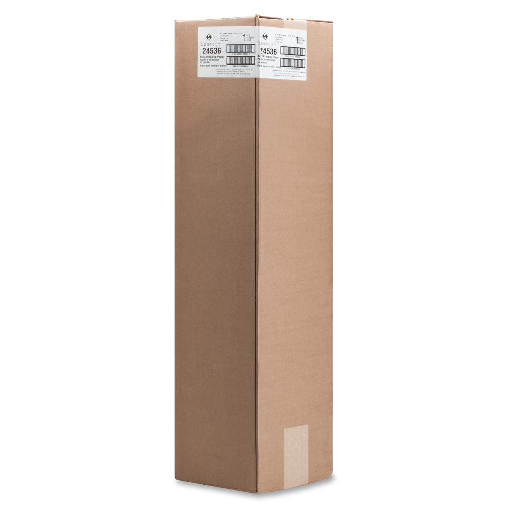 Sparco Bulk Kraft Wrapping Paper - 36" Width x 800 ft Length - 1 Wrap(s) - Kraft - Brown - 1 / Box. Picture 3