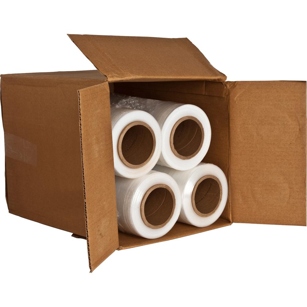 Sparco Medium Weight Stretch Wrap Film - 15" Width x 2000 ft Length - 4 Wrap(s) - Mediumweight - Clear - 4 / Carton. Picture 2