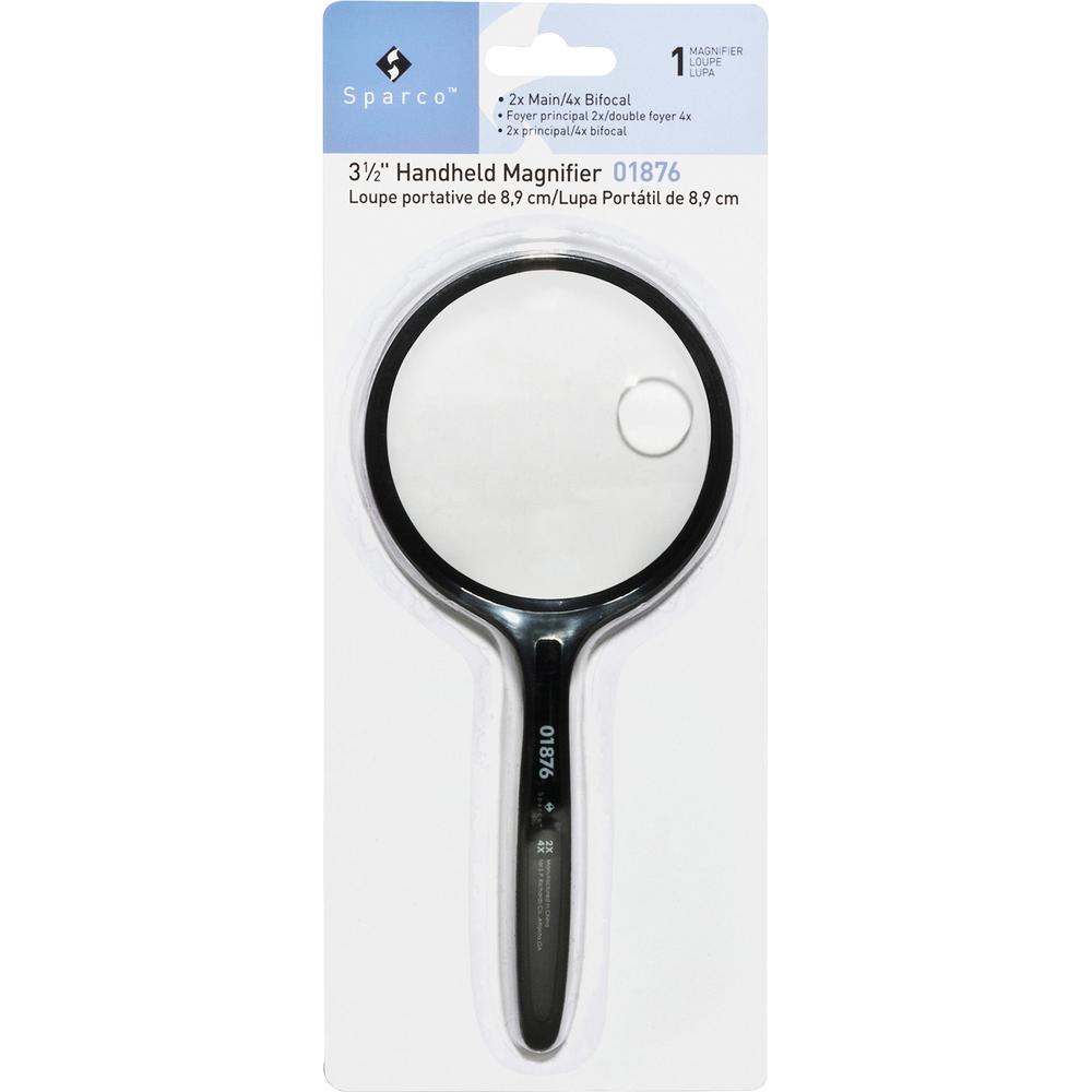 Sparco Handheld Magnifiers - Magnifying Area 3.50" Diameter - Acrylic Lens. Picture 4
