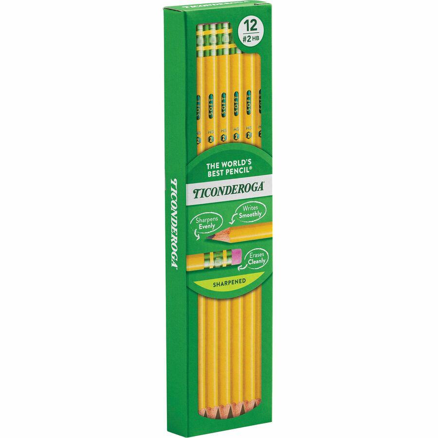 Ticonderoga Presharpened No. 2 Pencils - #2 Lead - Yellow Cedar Barrel - 1 Dozen. Picture 3