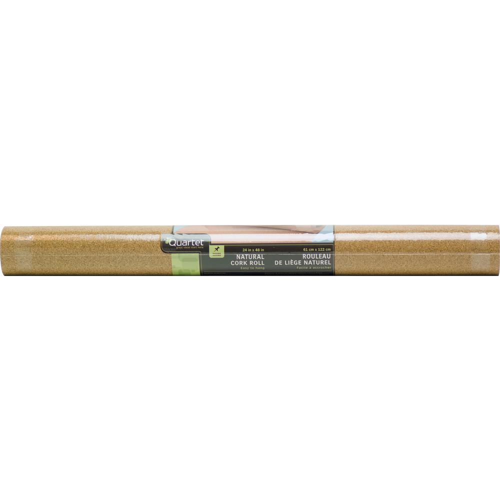 Quartet Natural Cork Roll - 28" Height x 24" Width - Brown Natural Cork Surface - Durable - 1 Each. Picture 2
