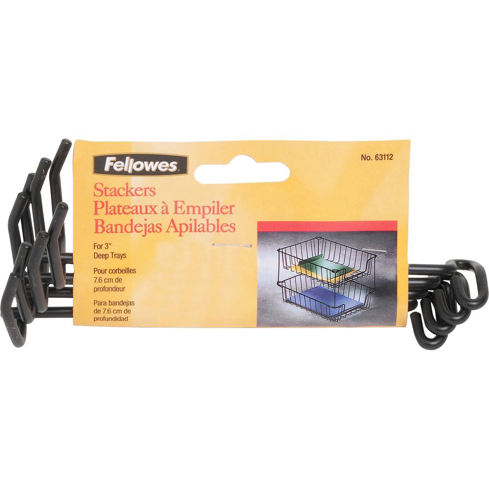 Fellowes Wire Stacker Set for 3" Trays - 4 / Set. Picture 3
